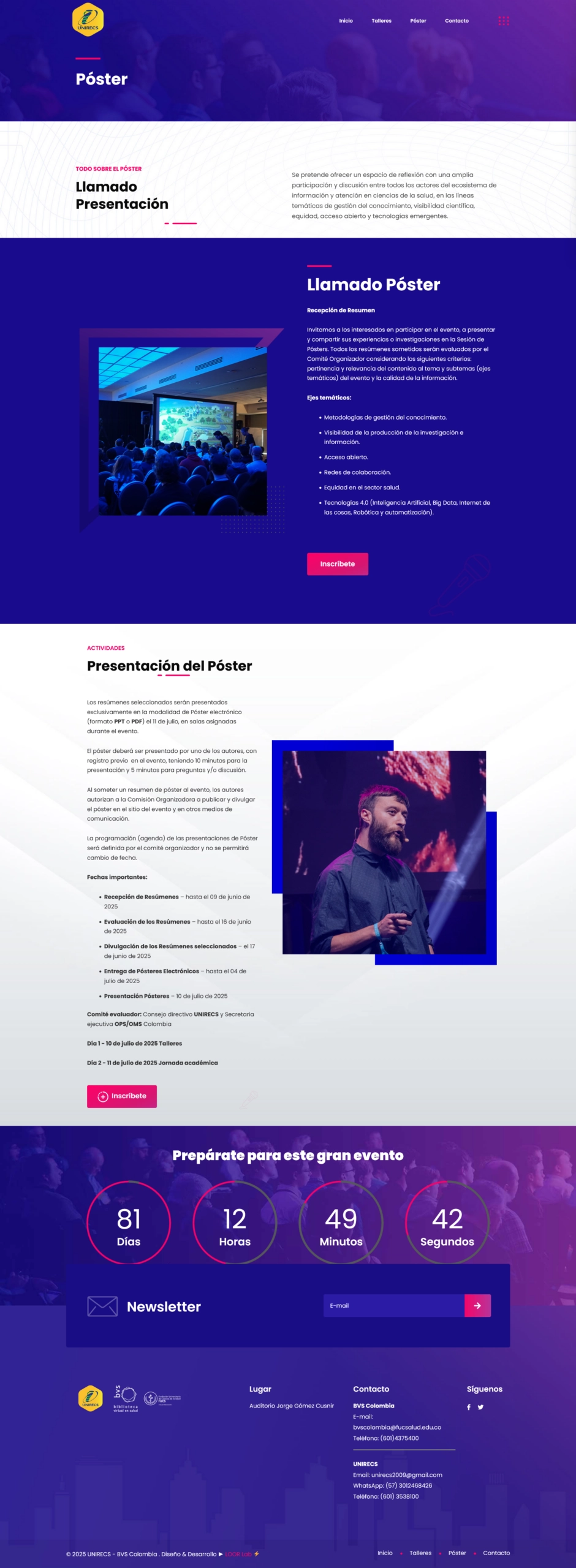 Mockup de sitio web