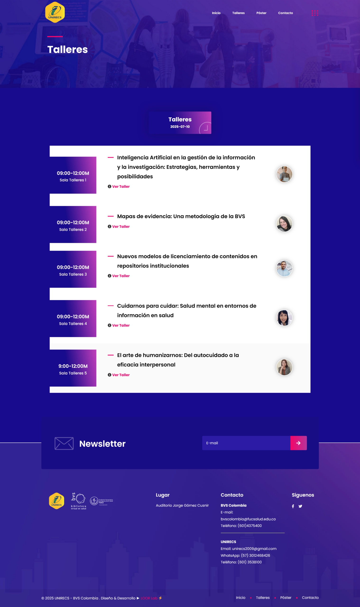 Mockup de sitio web