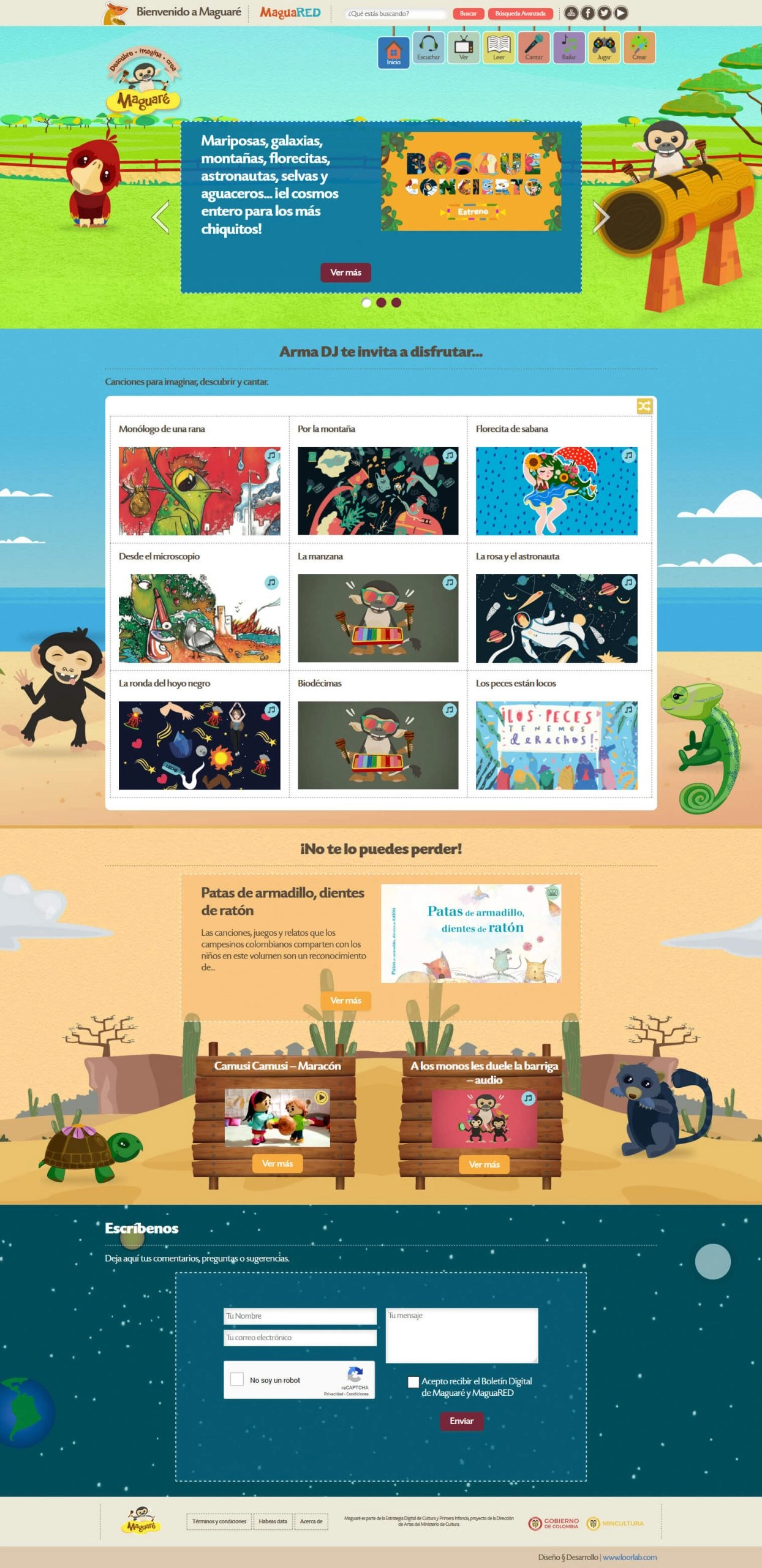 Mockup de sitio web