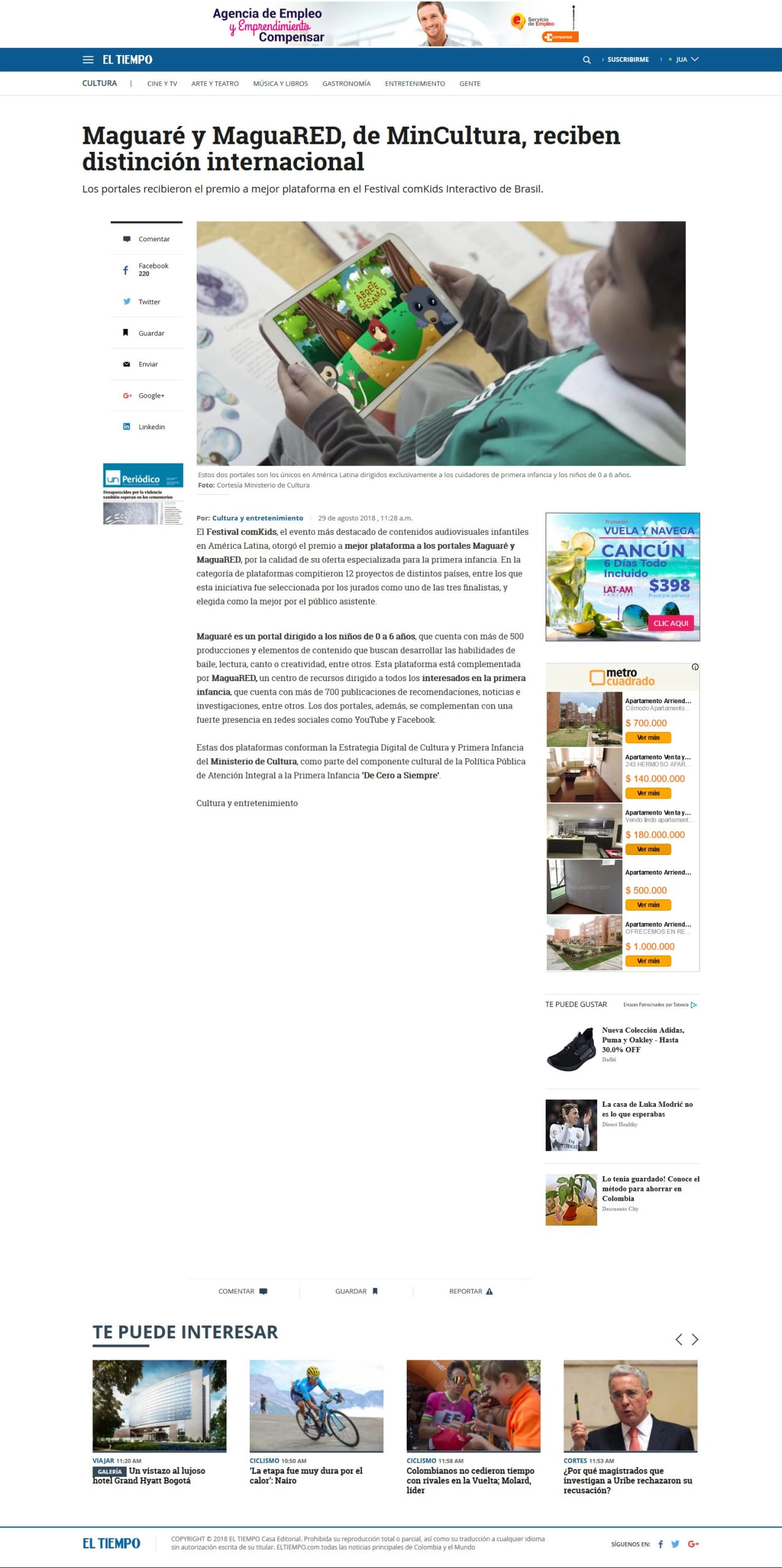 Mockup de sitio web