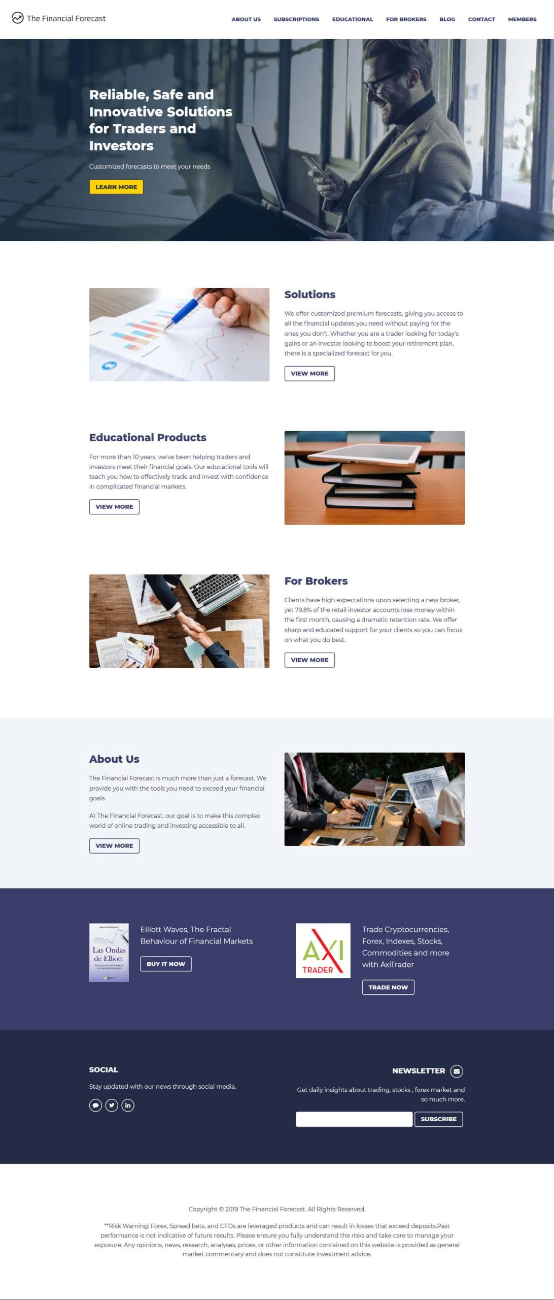Mockup de sitio web